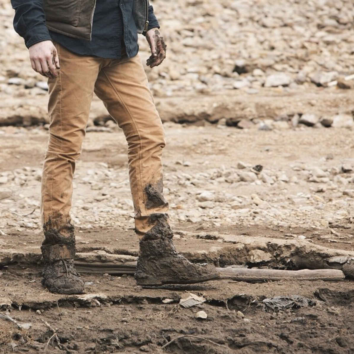 GN.04 Slim Fit Waxed Canvas Pants - Brush Brown