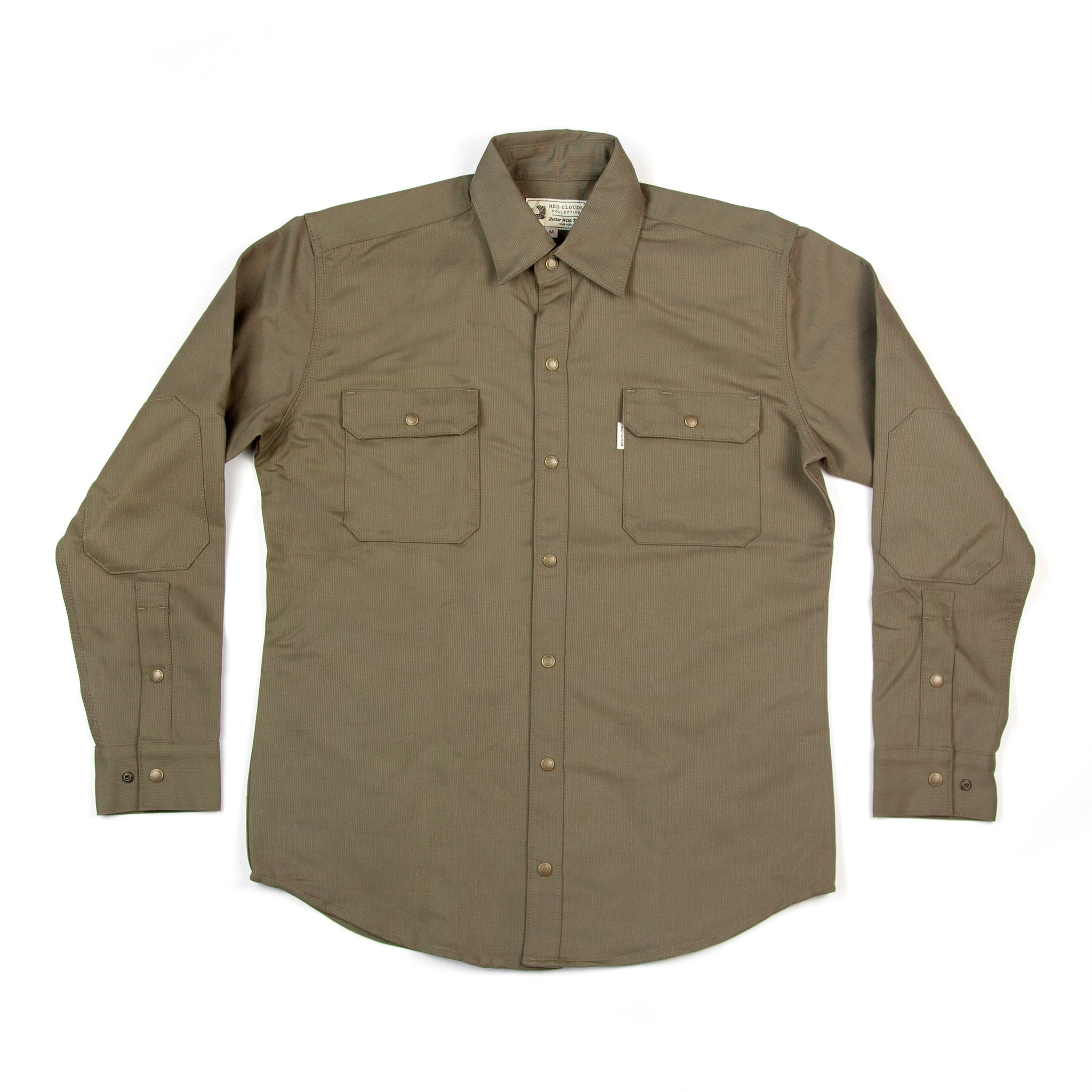 Witham Work Shirt - Olive Twill - Red Clouds Collective - Made in