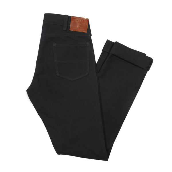 GN.04 Slim Fit Waxed Canvas Pants - Black - Red Clouds Collective ...