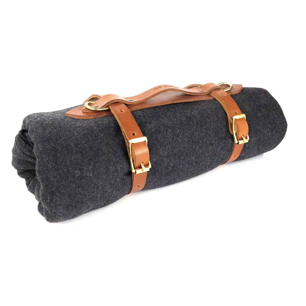 motorcycle blanket roll with leather strap