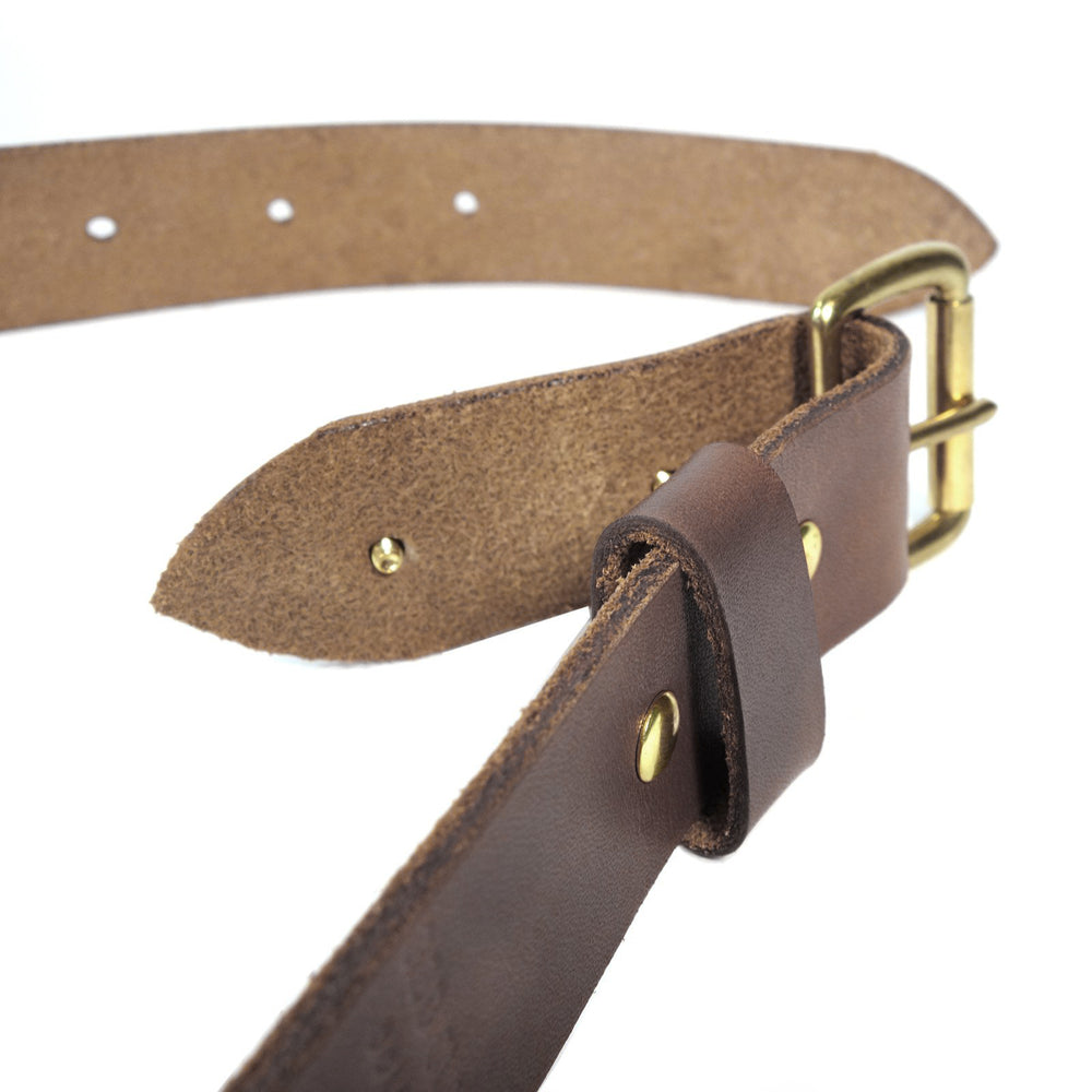 Classic Leather Belt - Black - Red Clouds Collective - Made in the USA