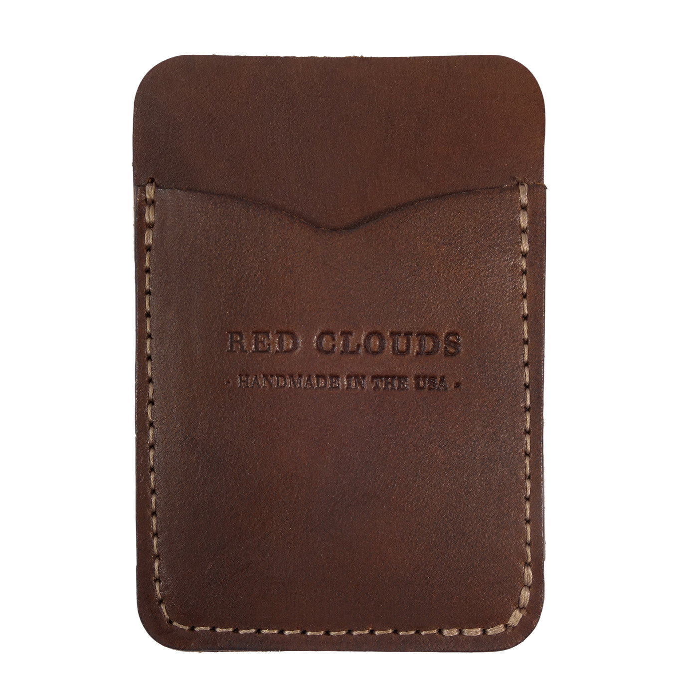 Frontside Vertical Wallet - Saddle Tan - Red Clouds Collective - Made in  the USA