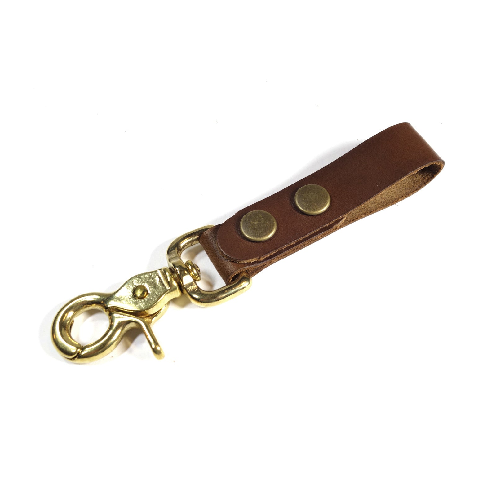 Red Clouds Collective - Made in The USA Leather Key Fob - Saddle Tan