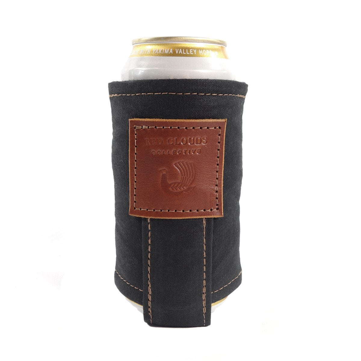 Leather Koozie - Walnut - Red Clouds Collective - Made in the USA