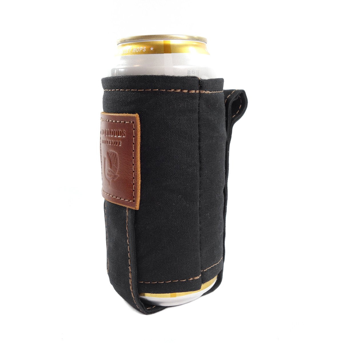 America Peace Sign Beer Bottle Coolie (Black) 