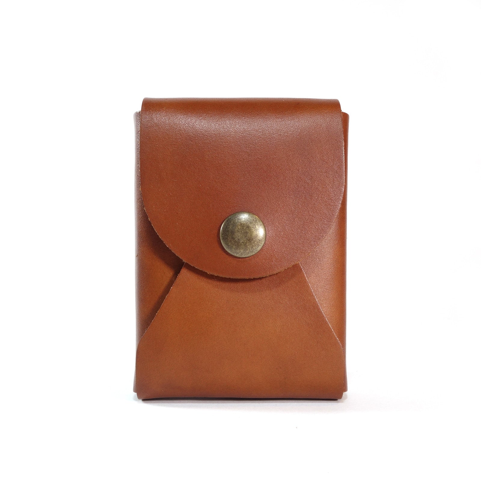 red leather card case