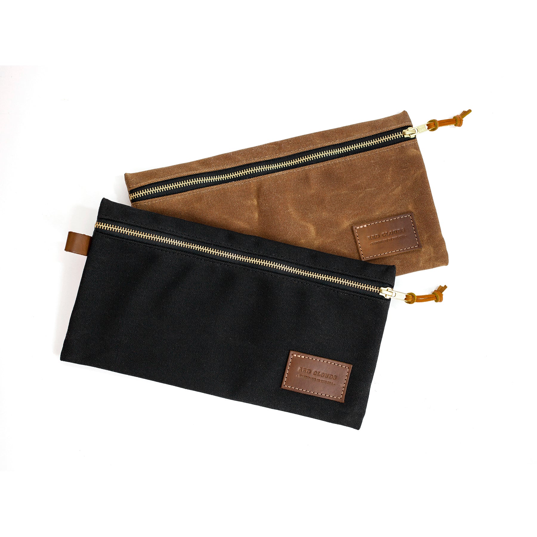Canvas and Leather Pencil Case, Leather Accessories