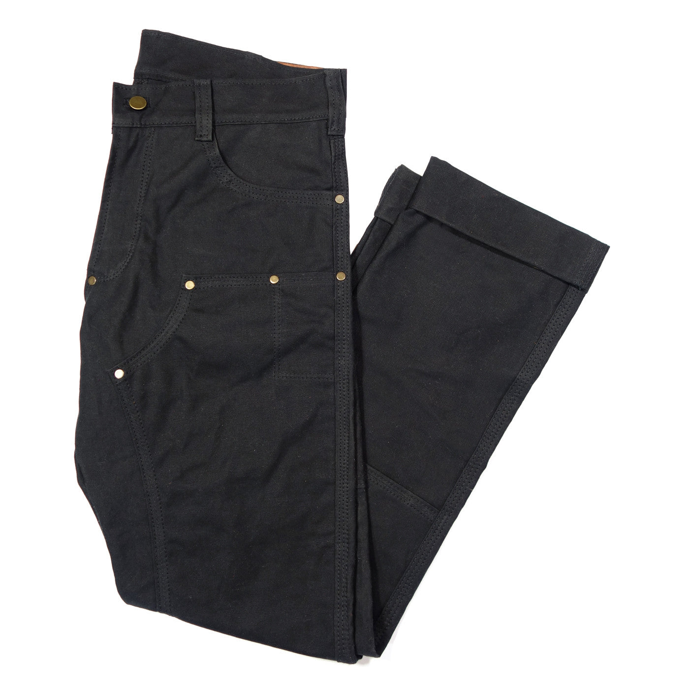 GN.01 Canvas Fitted Work Pant - Black - Red Clouds Collective - Made in the
