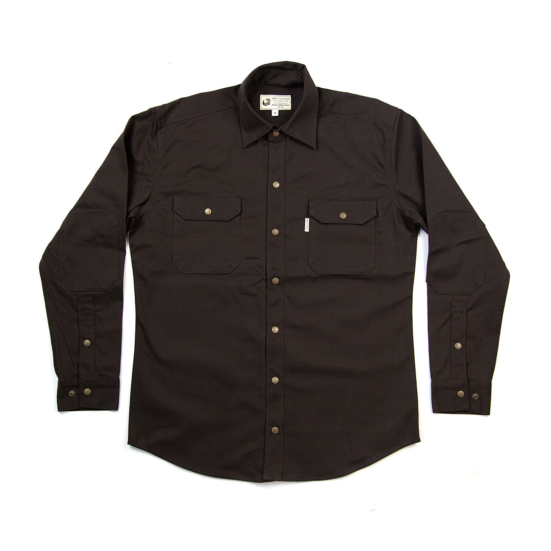 Witham Work Shirt - Olive Twill - Red Clouds Collective - Made in