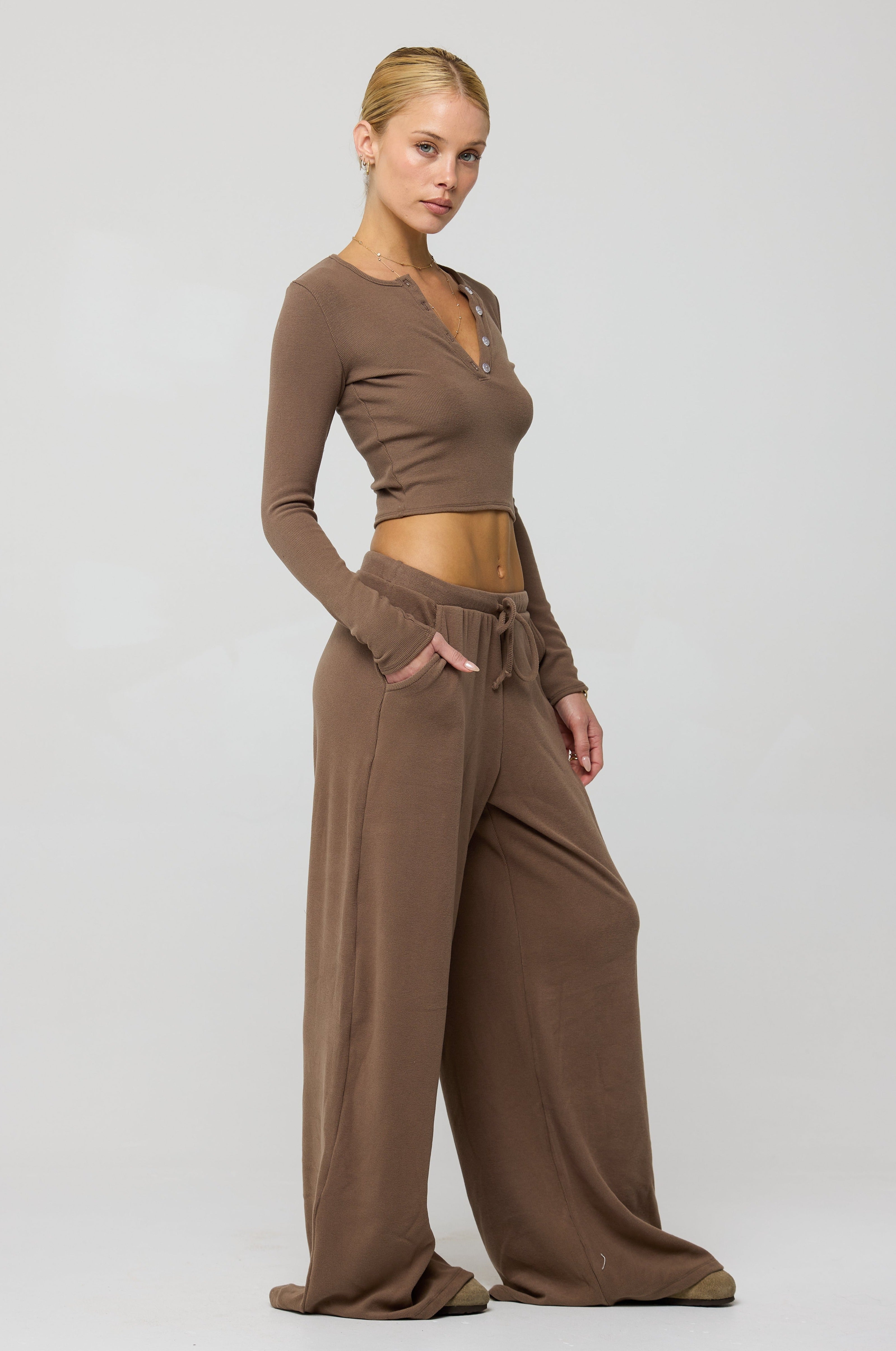 Chase Rib Pant in Chai