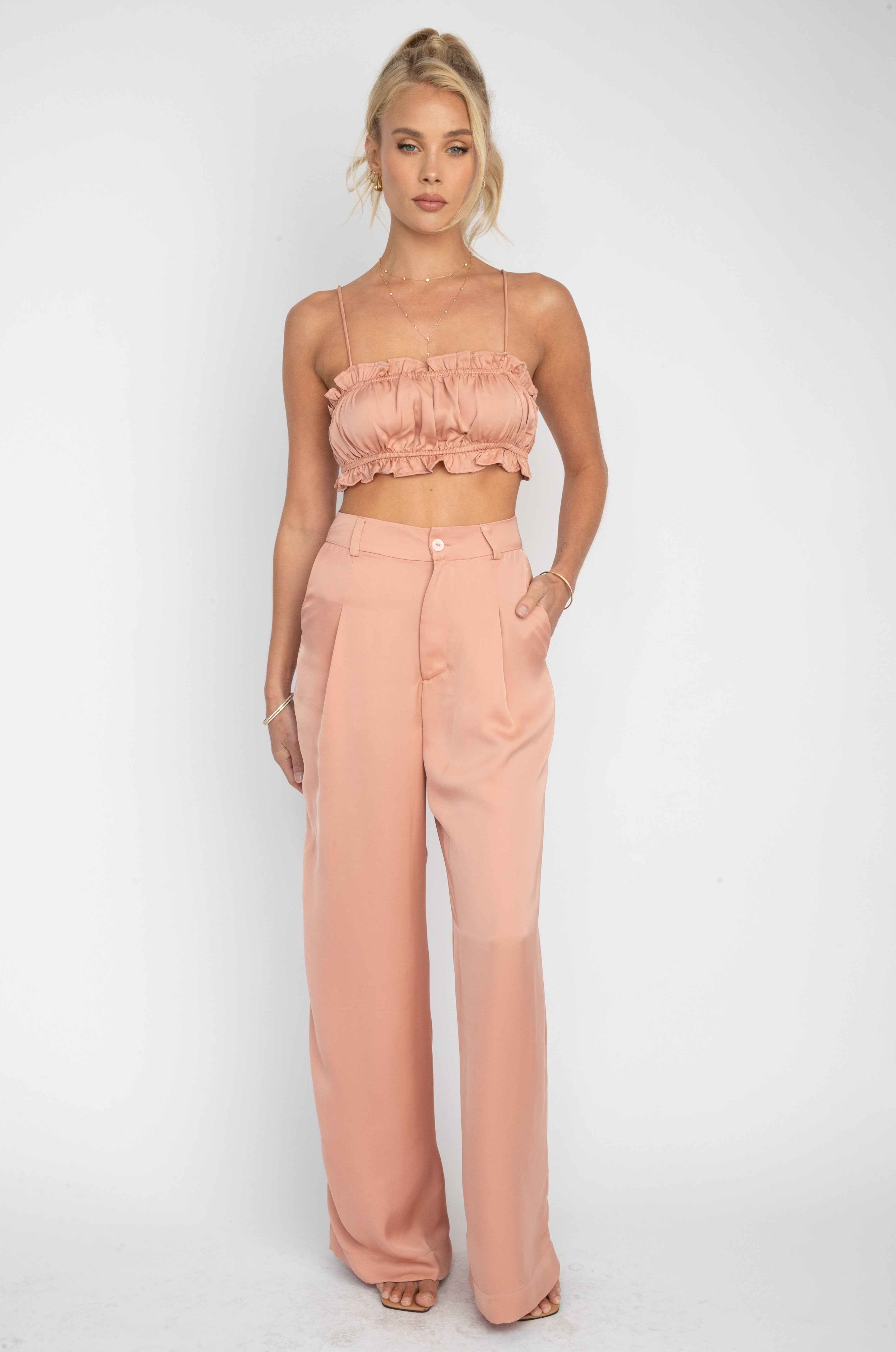 Sasha Trouser in Blush