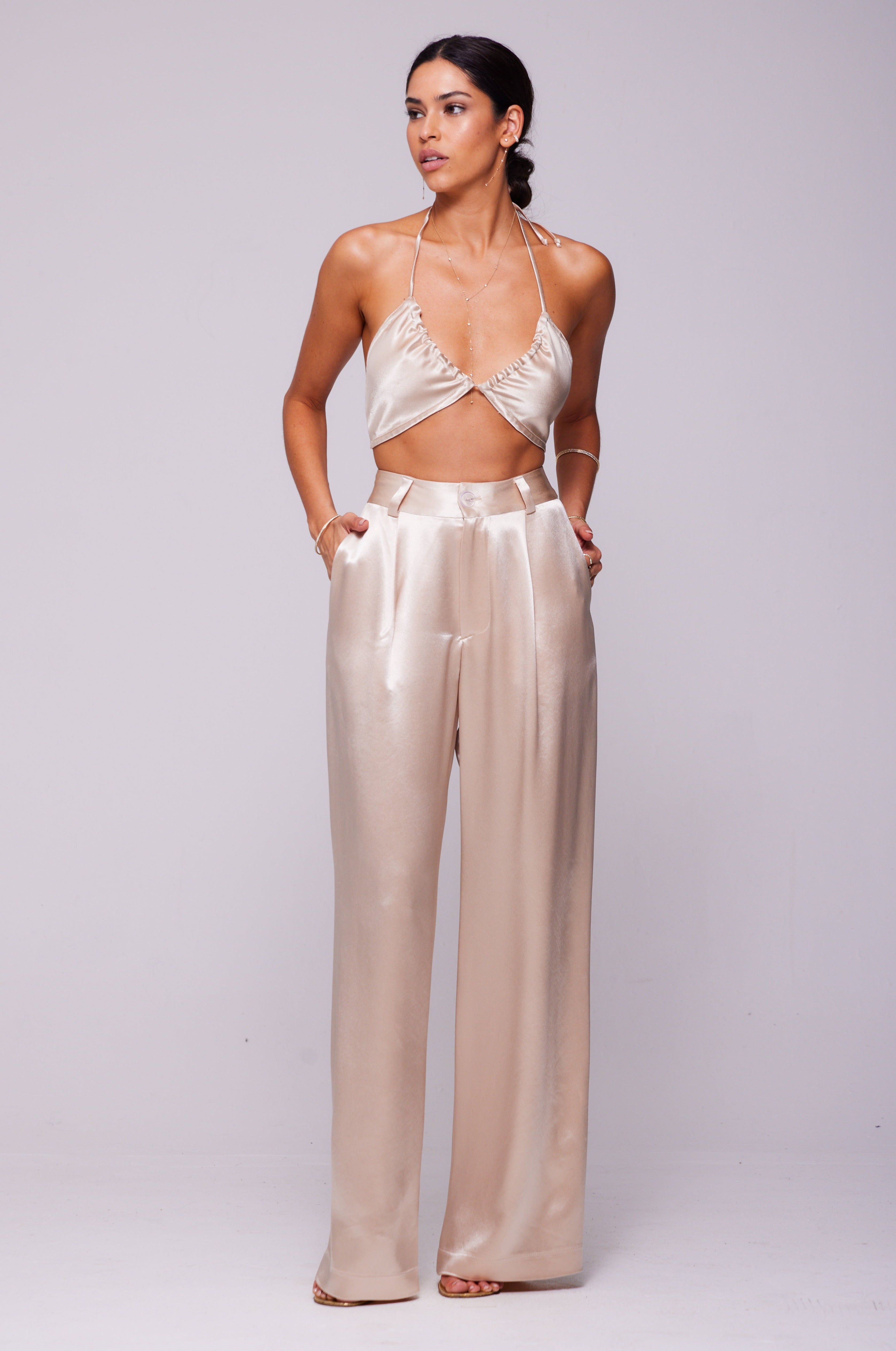 Sasha Trouser in Champagne