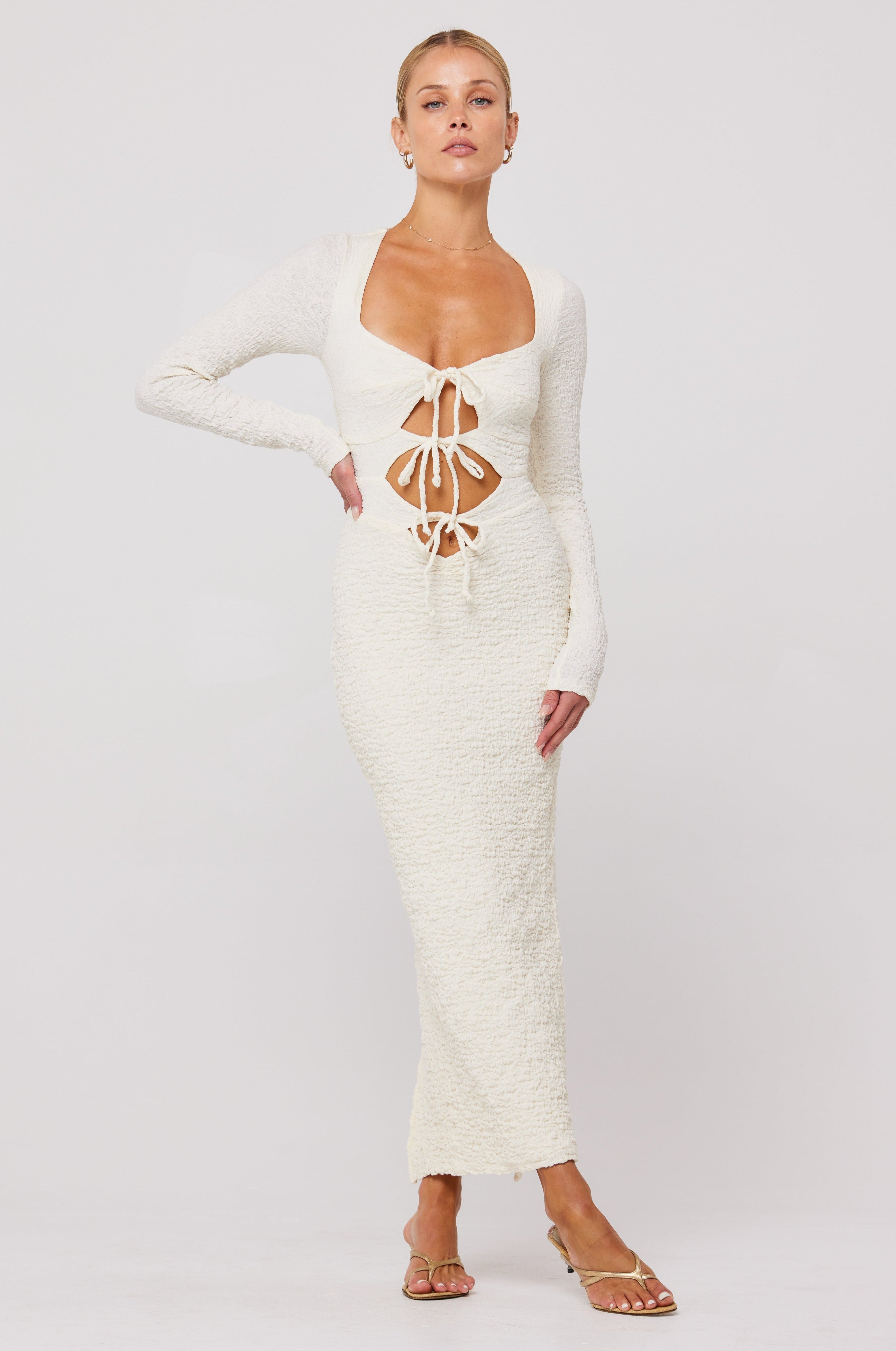 Simone Dress in Ivory