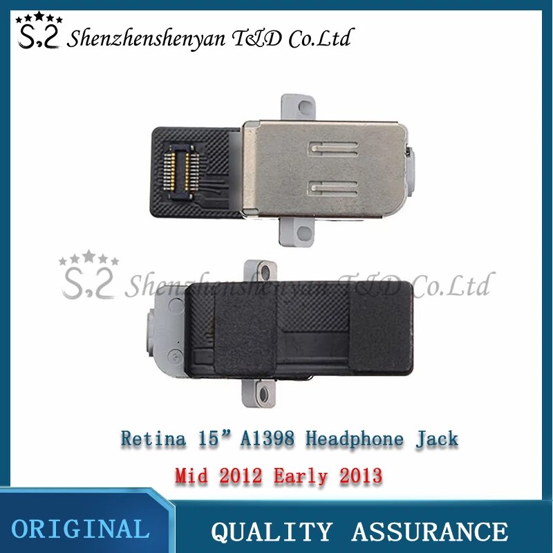 Original A1398 Audio Board Headphone Jack w / Cable 821-1548-A for MacBook Pro Retina 15 "A1398 Mid 2012 Early 2013 Year