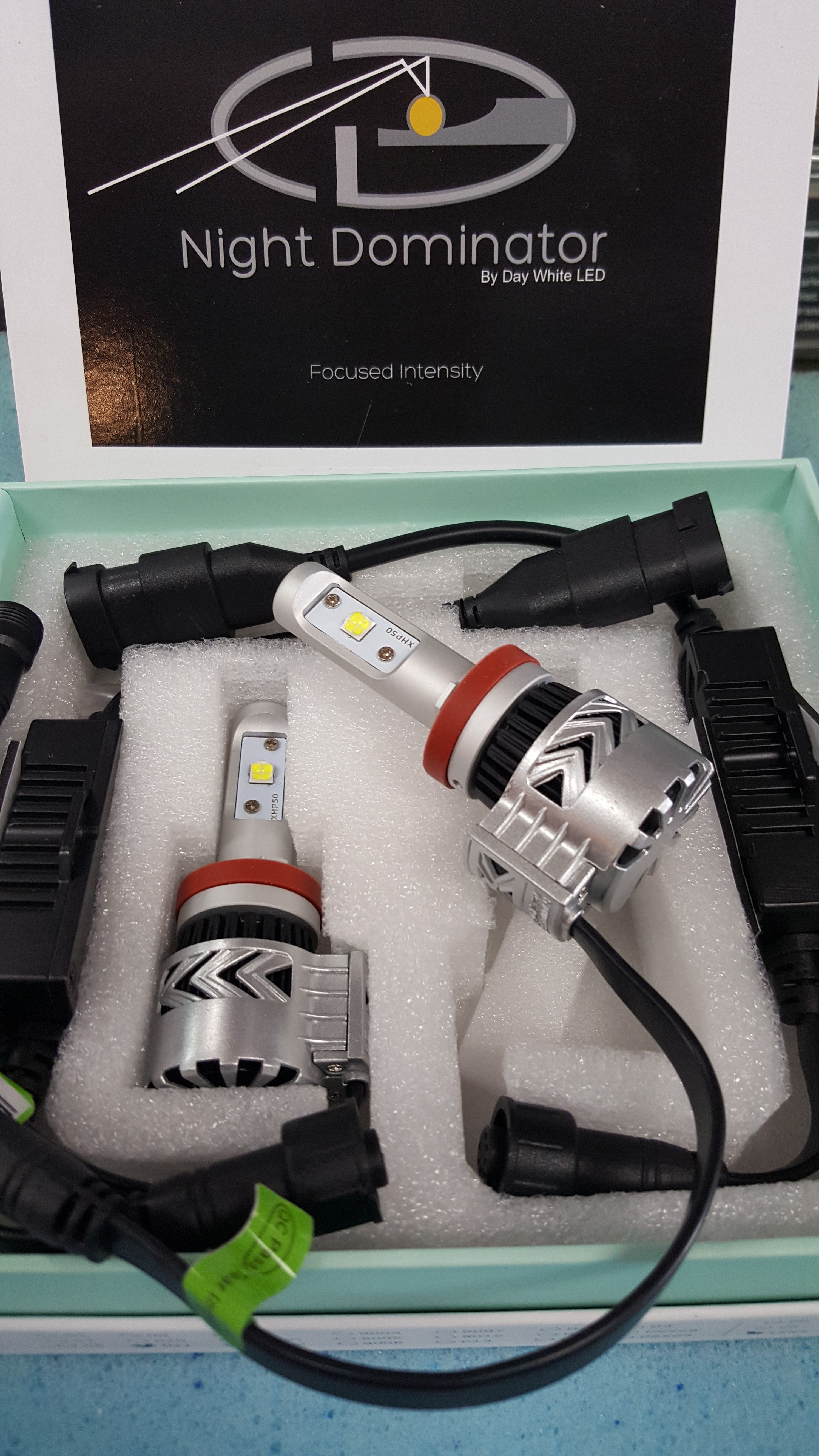 NIGHT DOMINATOR H11 REFLECTOR LED BULB 6000 LUMENS PER BULB