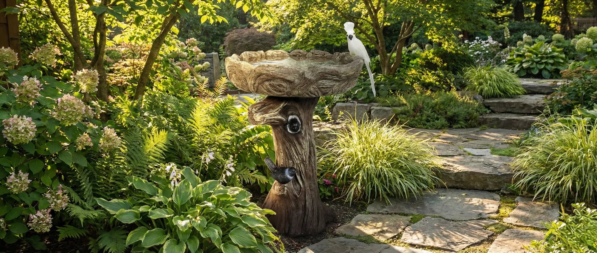 Simulated Concrete Bird Ponds