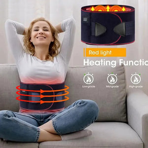 Electric Heating Belt With Adjustable Temperature Vibration Massage - PhysioLife