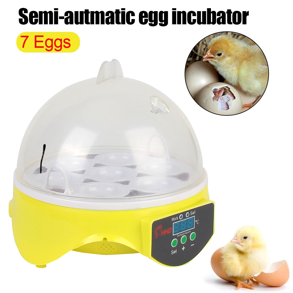7 Egg Semi-Automatic Incubator