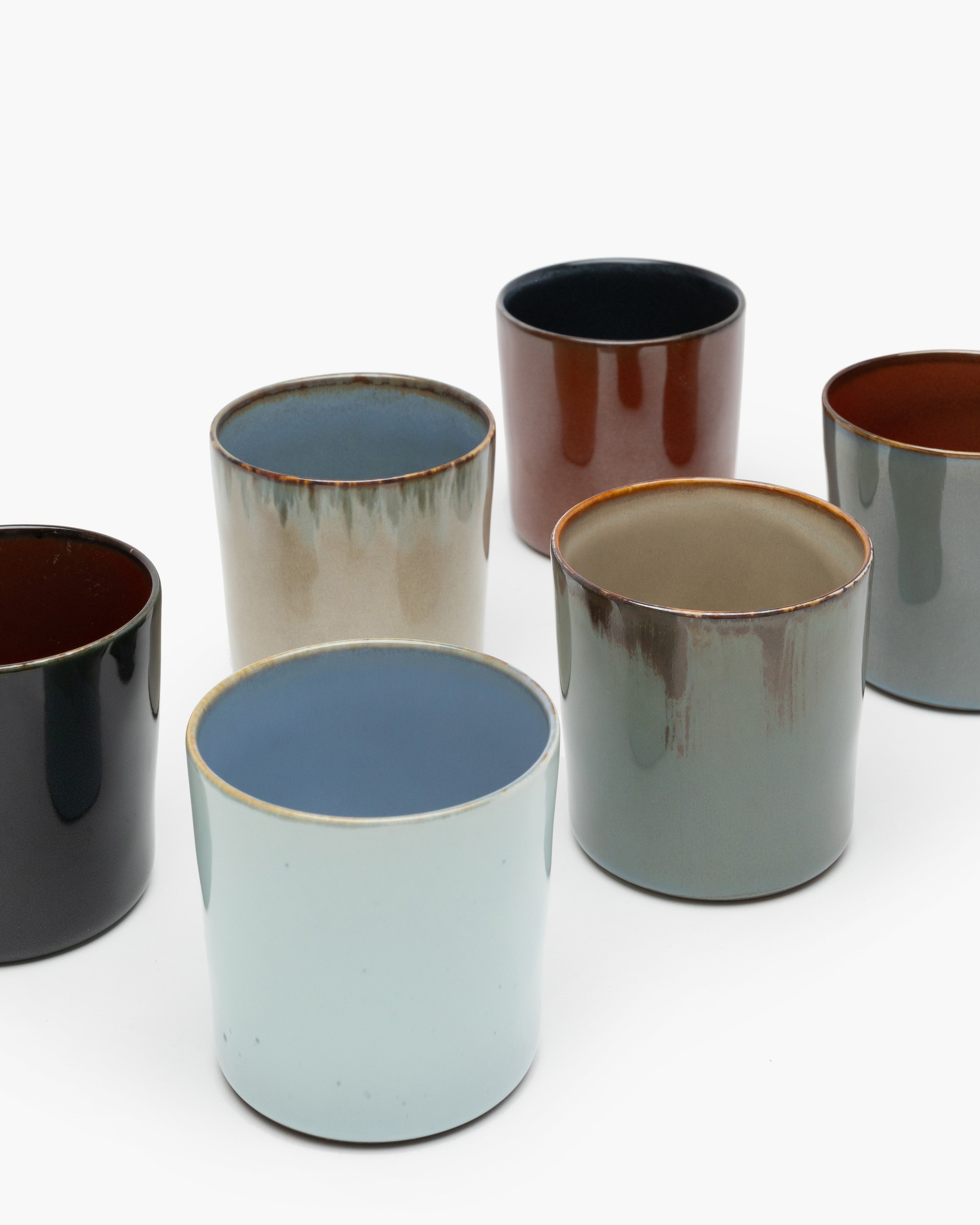 Mug cylinder high rust/dark blue Terres de rves