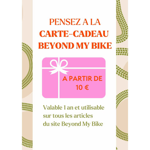 Carte cadeau Beyond My Bike