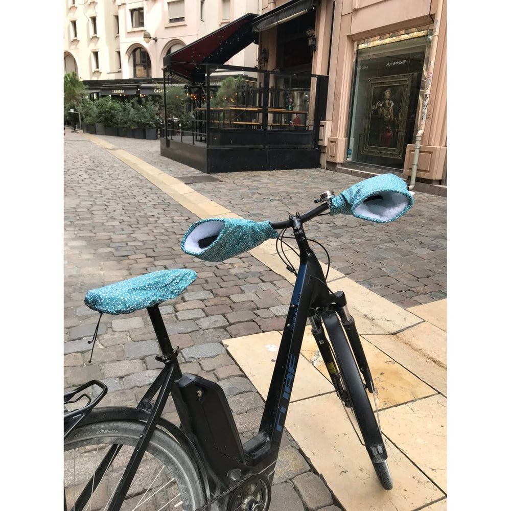 Coopache Lot de 3 Housse de Pluie Selle Vélo en Noir Jaune Bleu