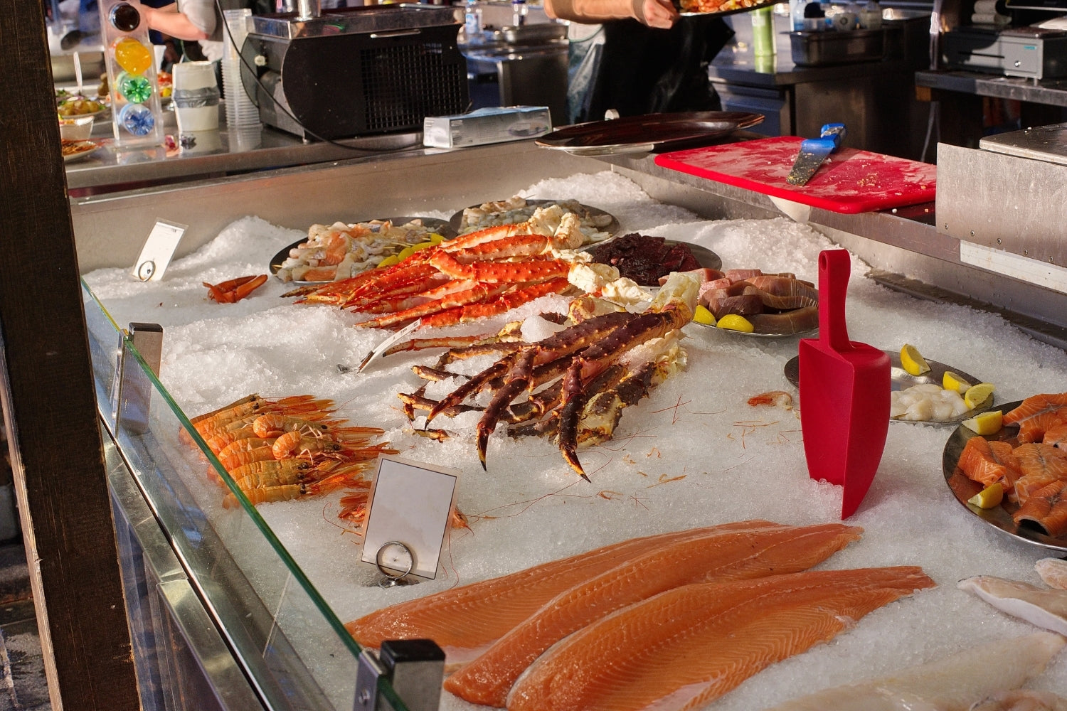 Bergen fish market salmon