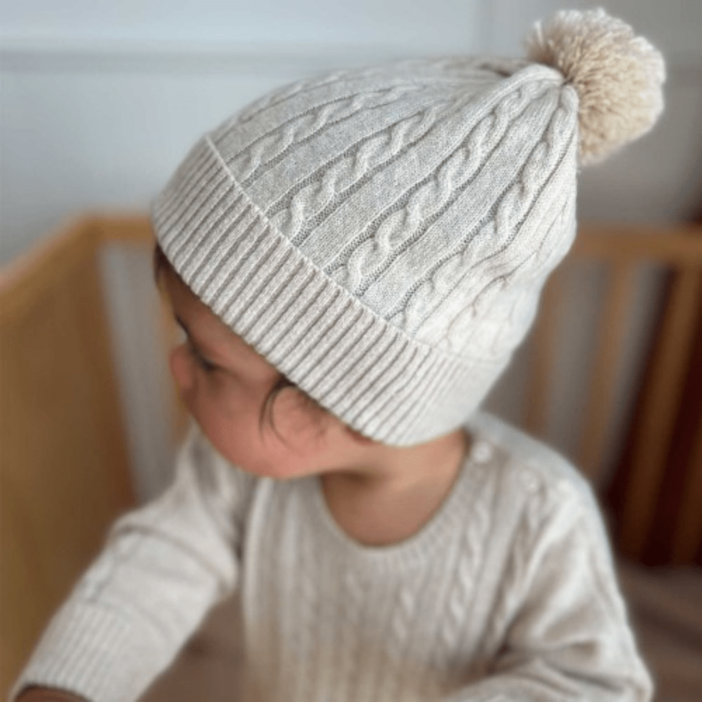 Pure Baby Cable Knit Beanie