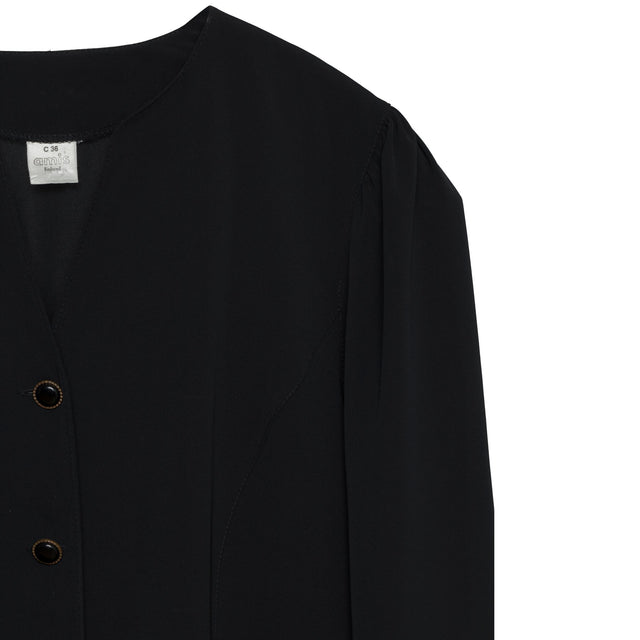 Gabardine Weave Monastic Jacket