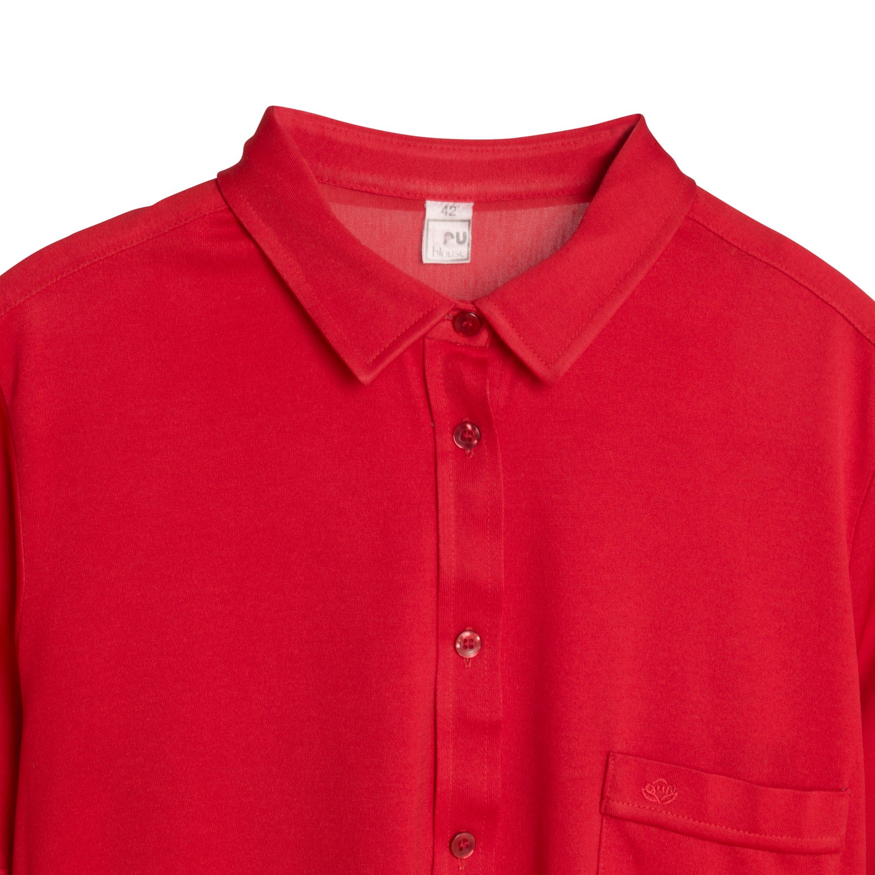 Jersey Knit Cotton Blend Slot Seam Polo Shirt