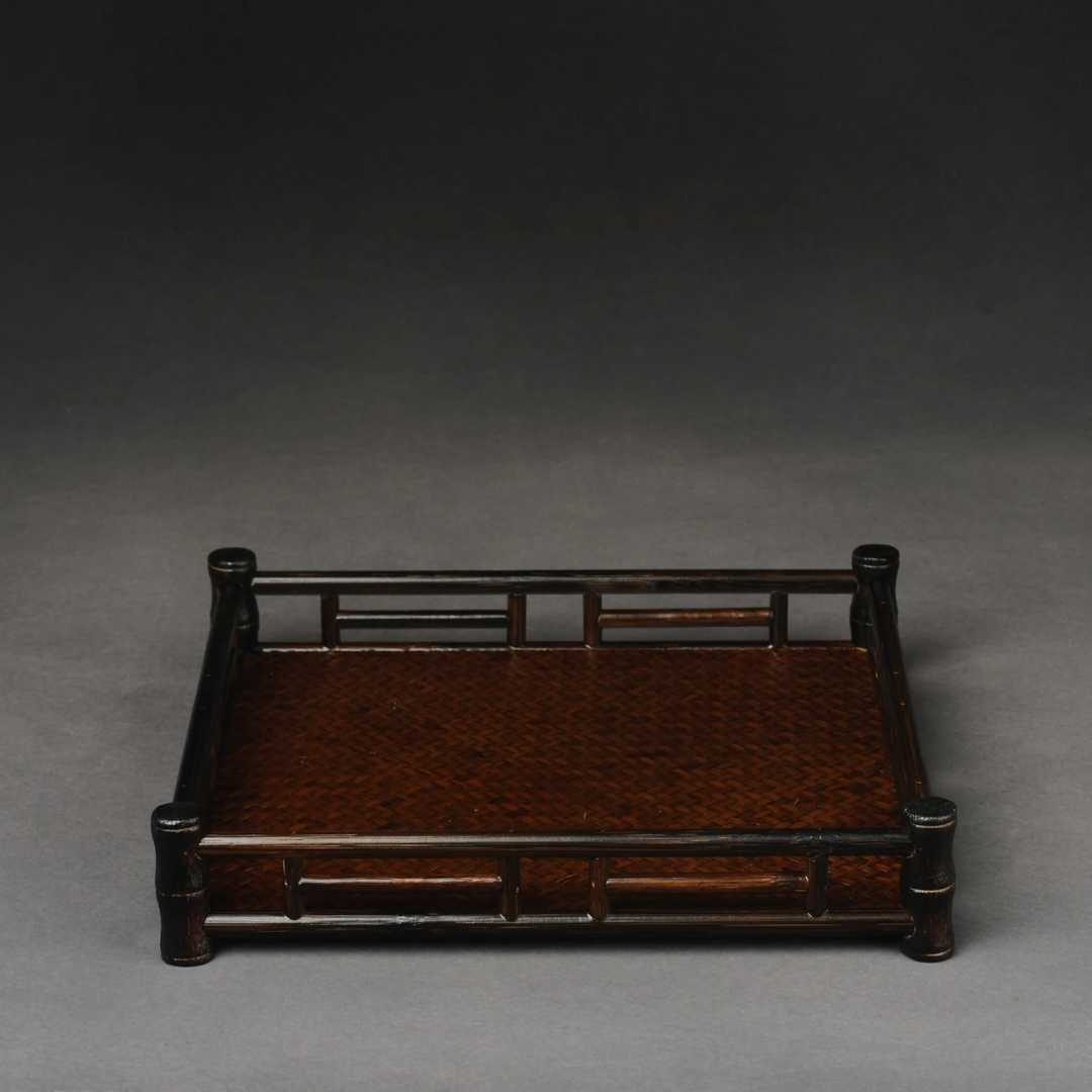 Japanese Square Bamboo Tray - MINDFULNESSBODY product image