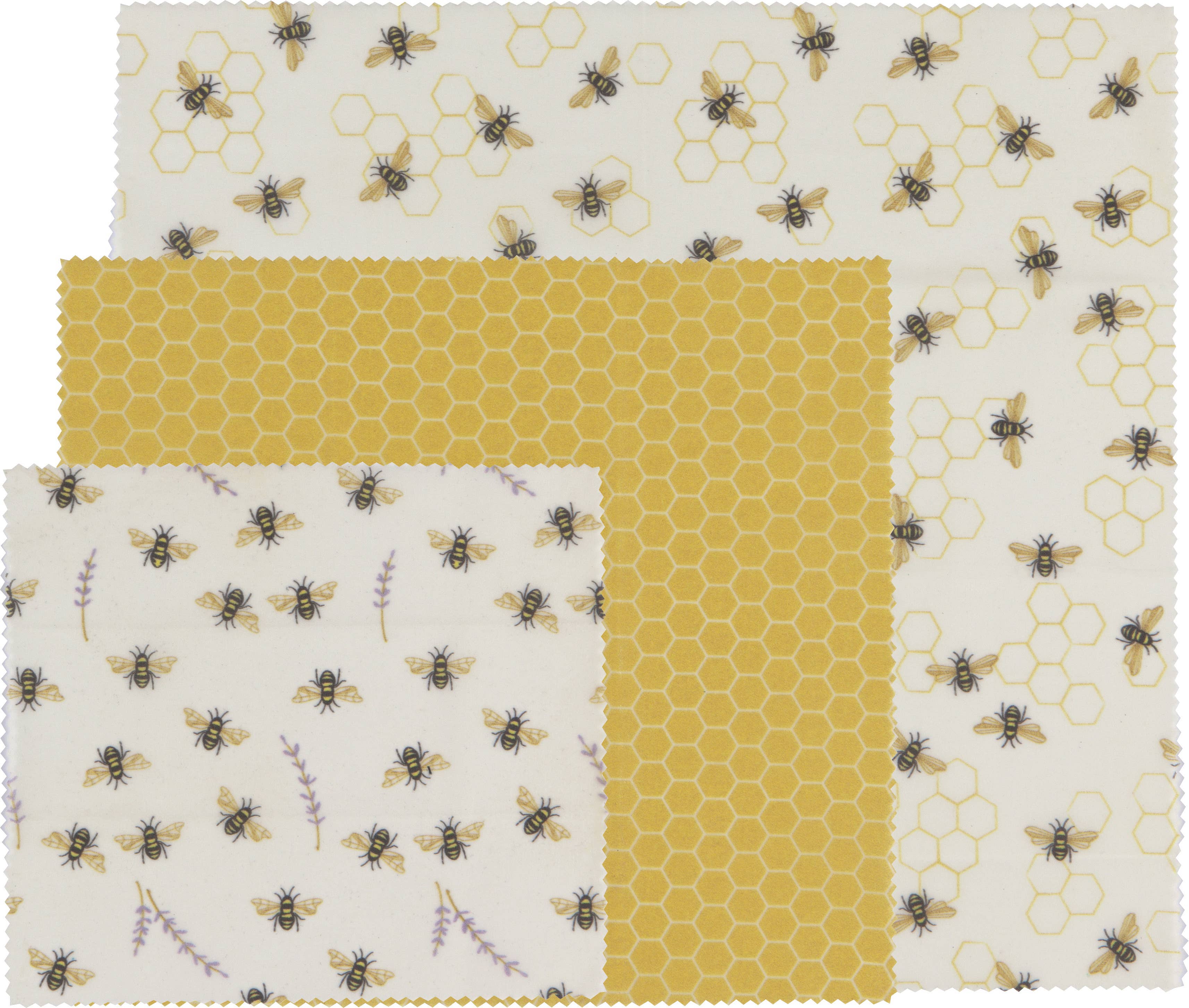 Bees Beeswax Wrap Set of 3