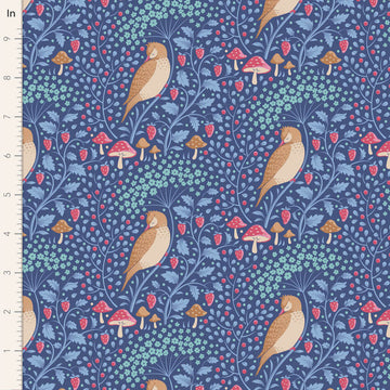 Hibernation Sleepybird Mulberry TIL100528 Tilda Fabric
