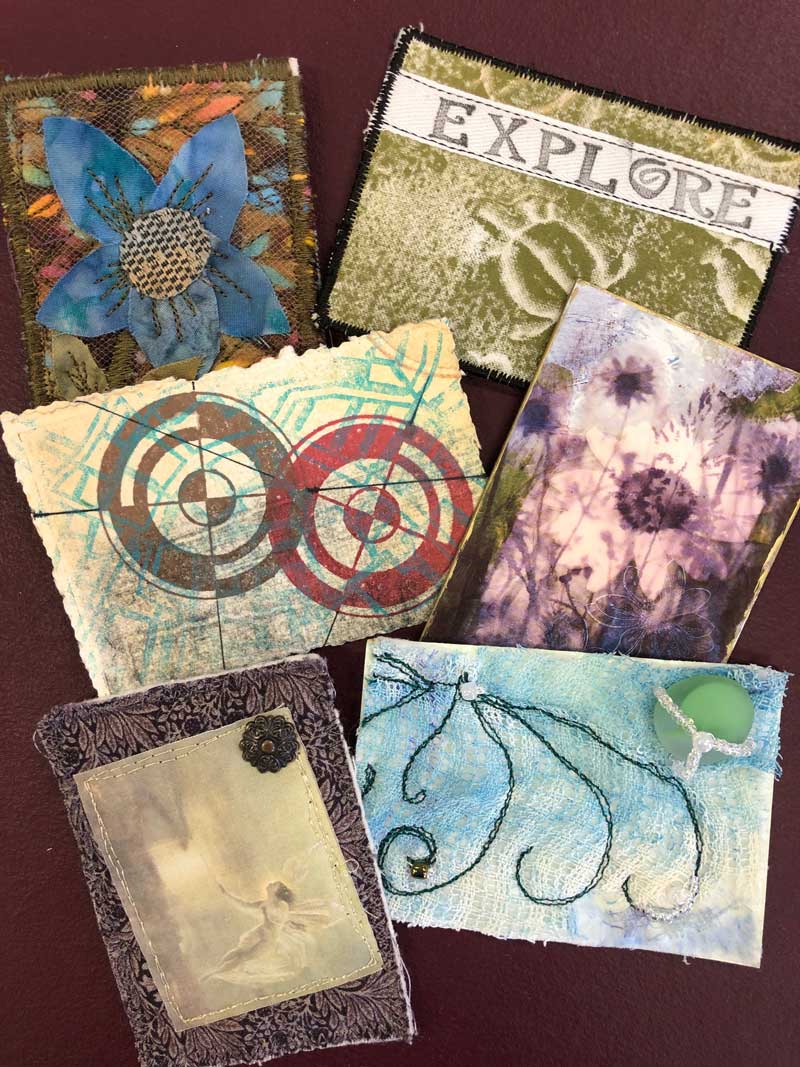 Artist Trading Cards (ATCs) collected by Judy Gula of Artistic Artifacts