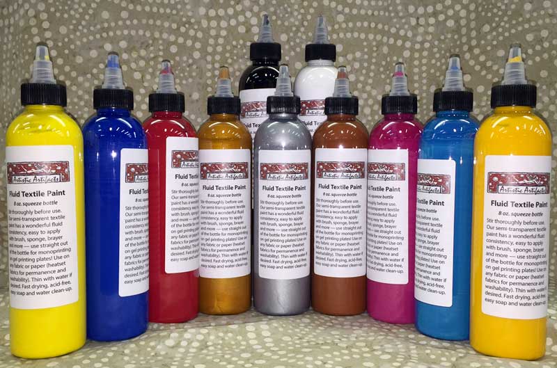 Artistic Artifacts Fluid Textile Paint -- now available!