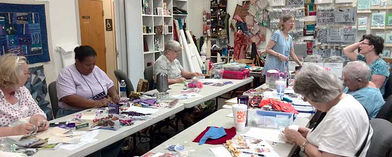 Diane Herbort teaching Baubles, Dangles & Beads at Artistic Artifacts in Alexandria, VA