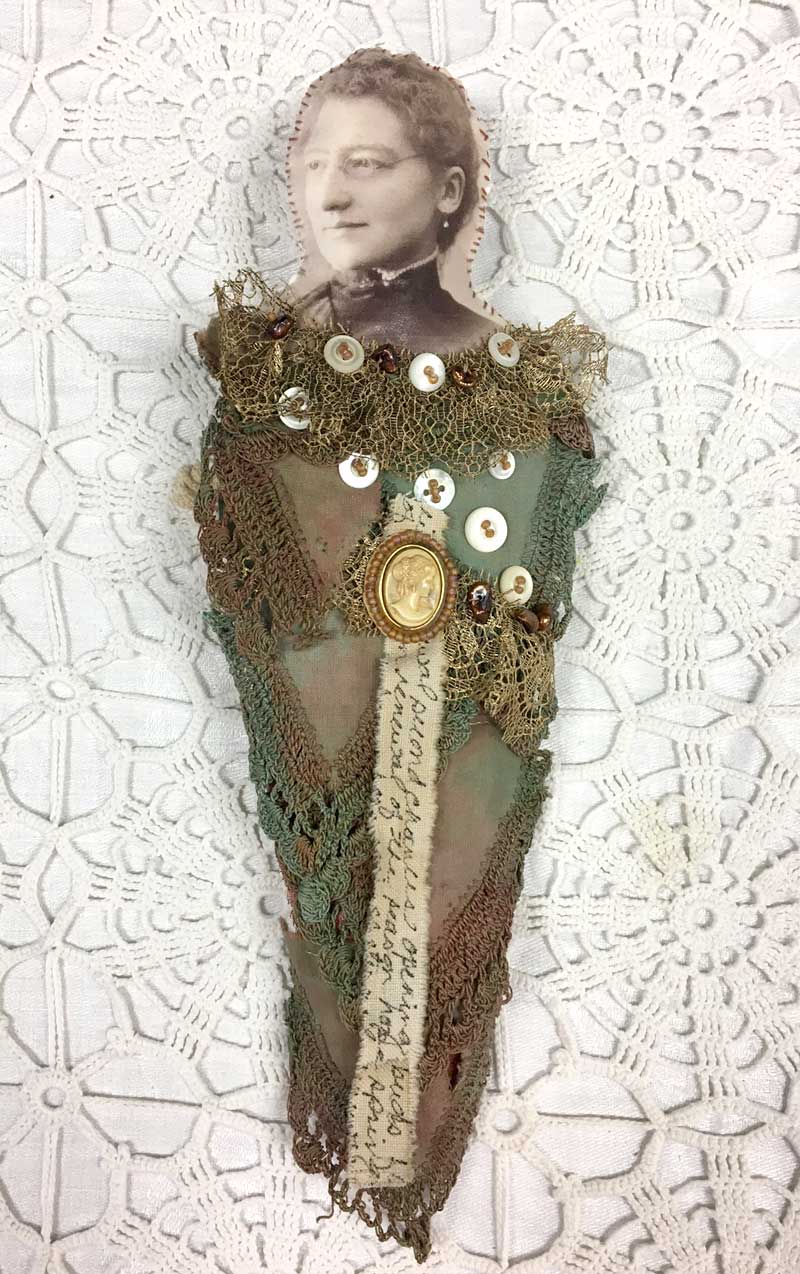 Judy Gula Fragment Doll, a project from The Ultimate Guide to Transfer Artist Paper by Lesley Riley