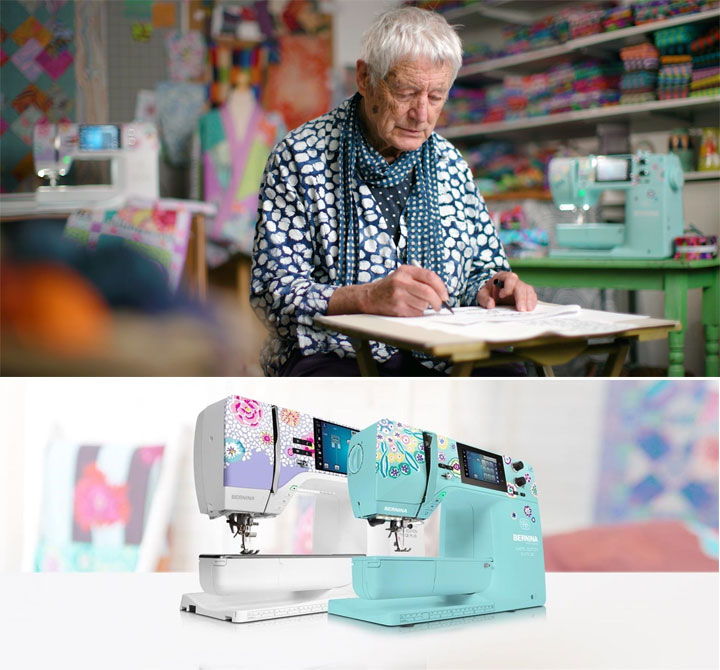 Kaffe Fassett has partnered with BERNINA for limited edition models