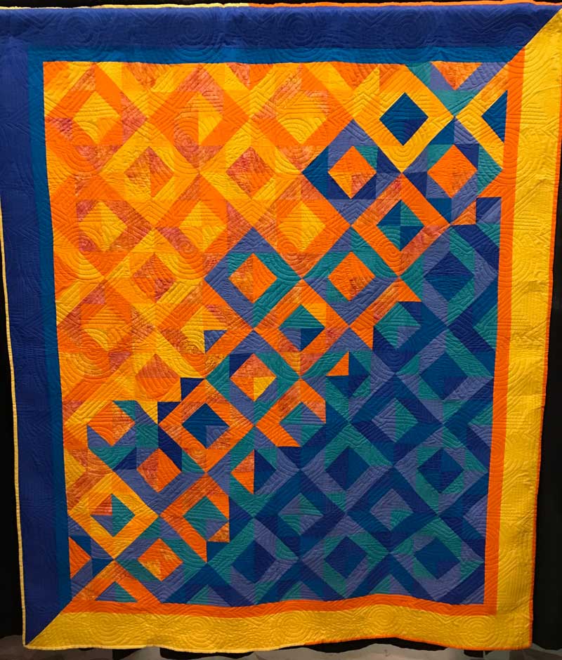 Fading, 78 in. x 88 in. by J.M. -- Quilt from the We Are Somebody Quilting Program exhibit Just 4 U at the Mid-Atlantic Quilt Festival