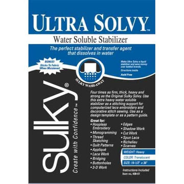 Sticky Fabri Solvy, Printable Stabilizer, Sulky Fabri Solvy, Printable  Embroidery, Water Soluble Paper, 1 Sheet Sulky Stabilizer 