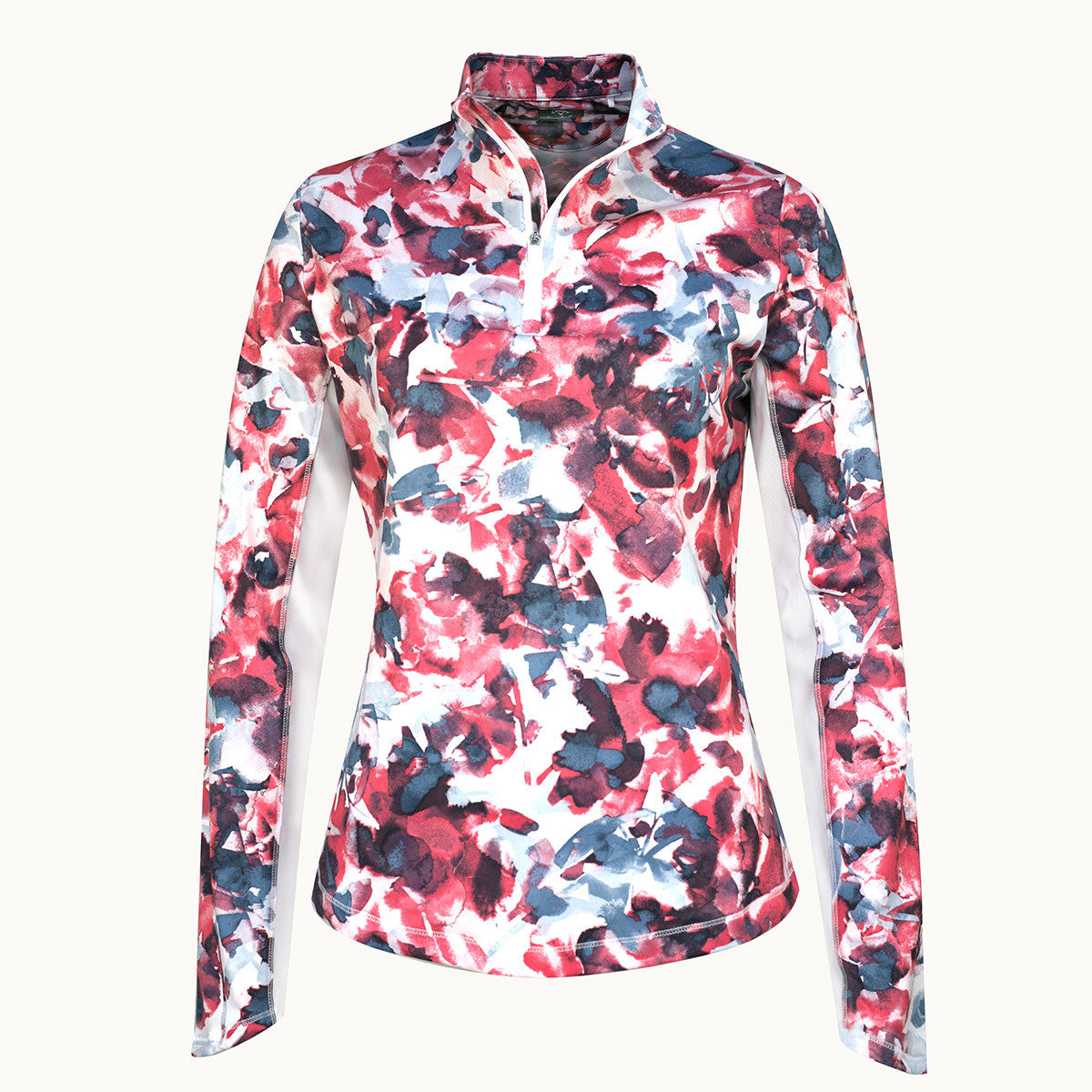 Callaway Golf Ladies Shift Geo Printed Long Sleeve - Brilliant