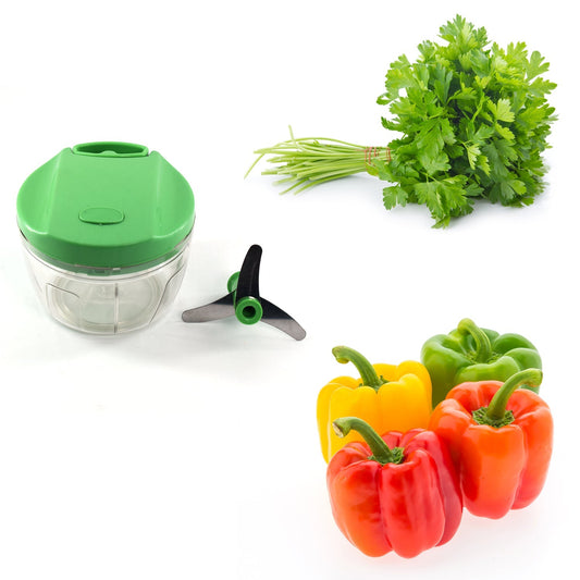 2065 6 BLADE 2IN1 MANUAL FOOD CHOPPER, COMPACT & POWERFUL HAND