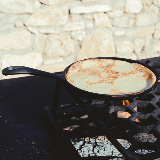 Recette brasero : crêpes sucrées sur le brasero