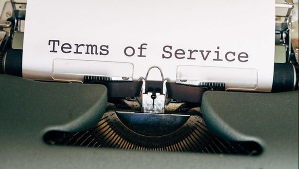 Terms of service stock image