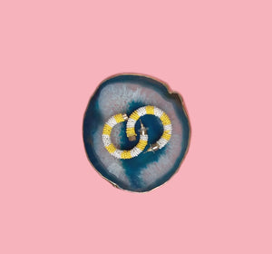 Agate Coaster Set - PureFibers - Blue Agate Coasters