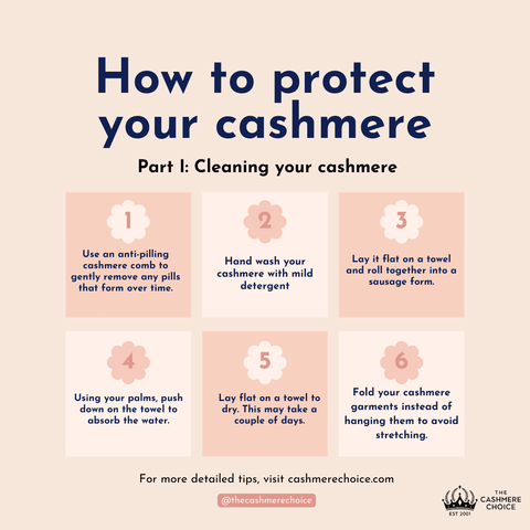 How to take care of your cashmere description