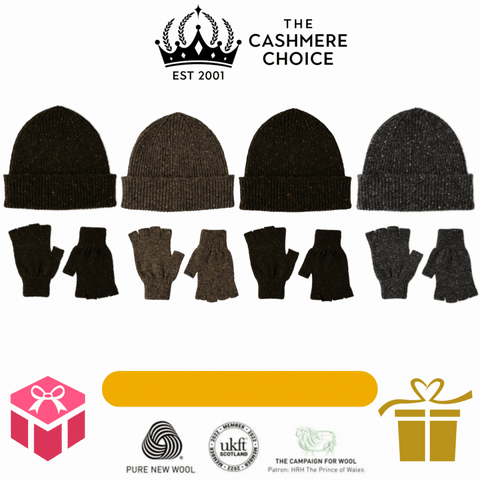 Buy Chunky Wool Beanie Hat and Gloves Set