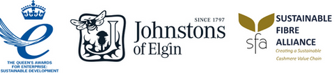 Johnsons of Elgin | Johnstons Cashmere | Queens Award | Sustainable Cashmere | shop at The Cashmere Choice | London