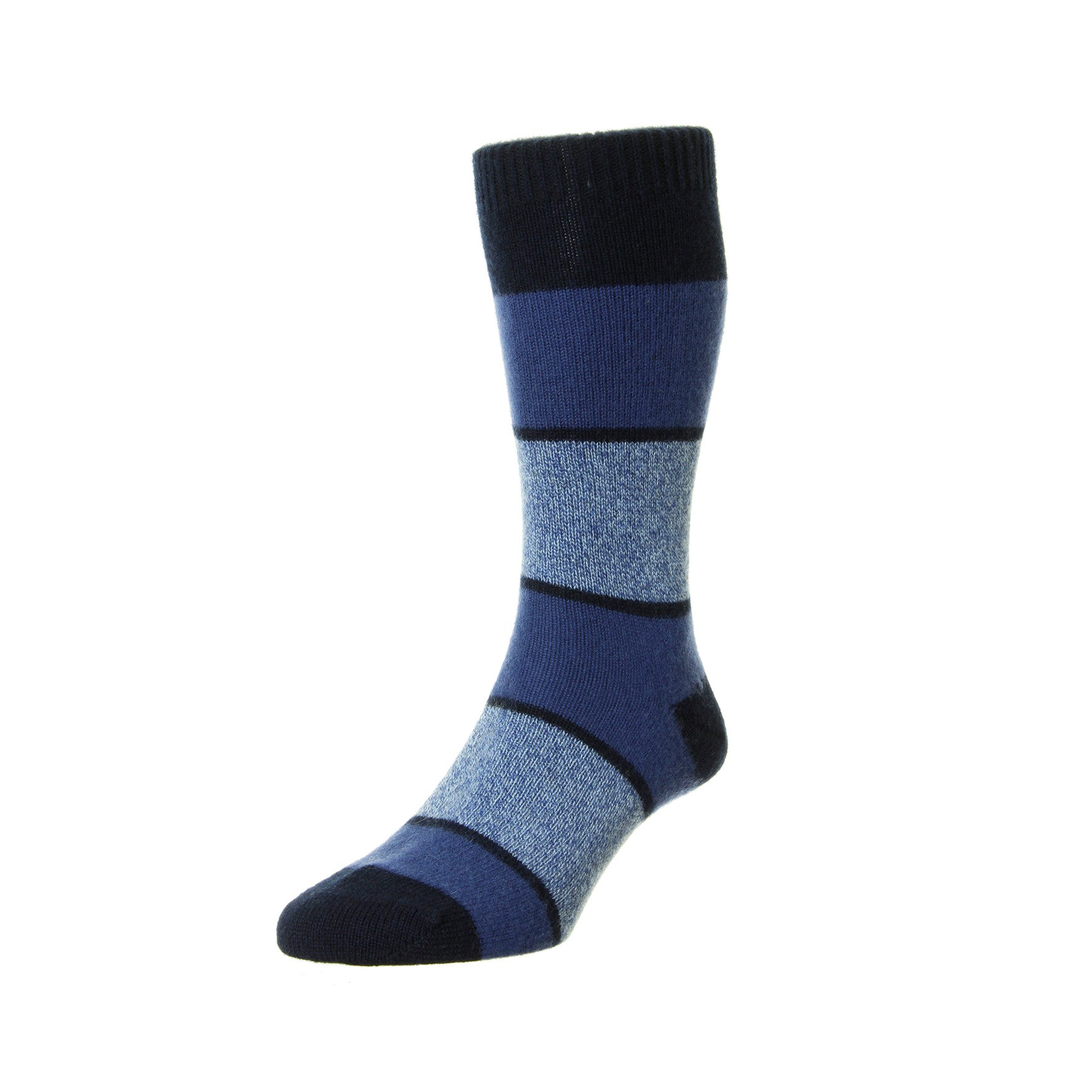 Pantherella - Mens Cashmere Socks - 5786 Striped - The Cashmere Choice