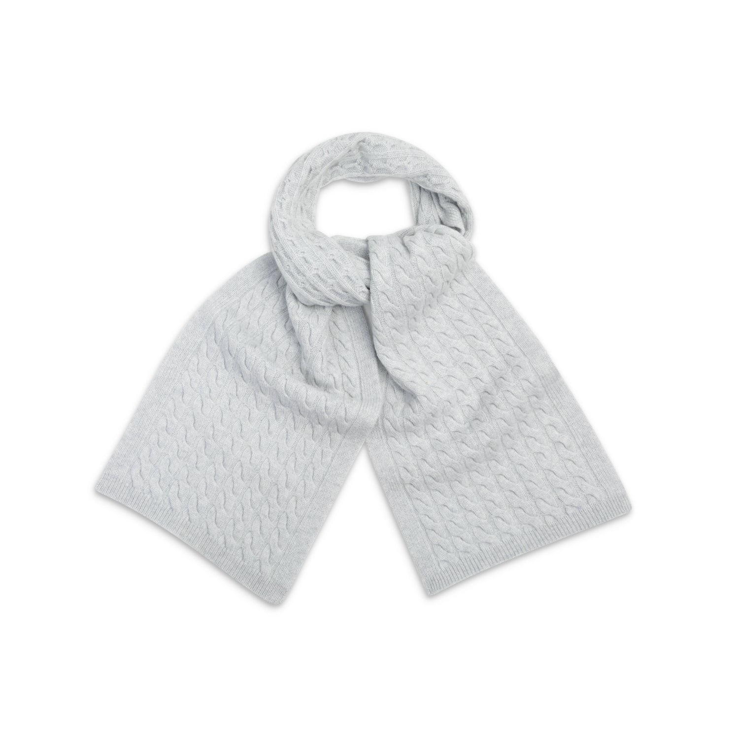 cable cashmere scarf