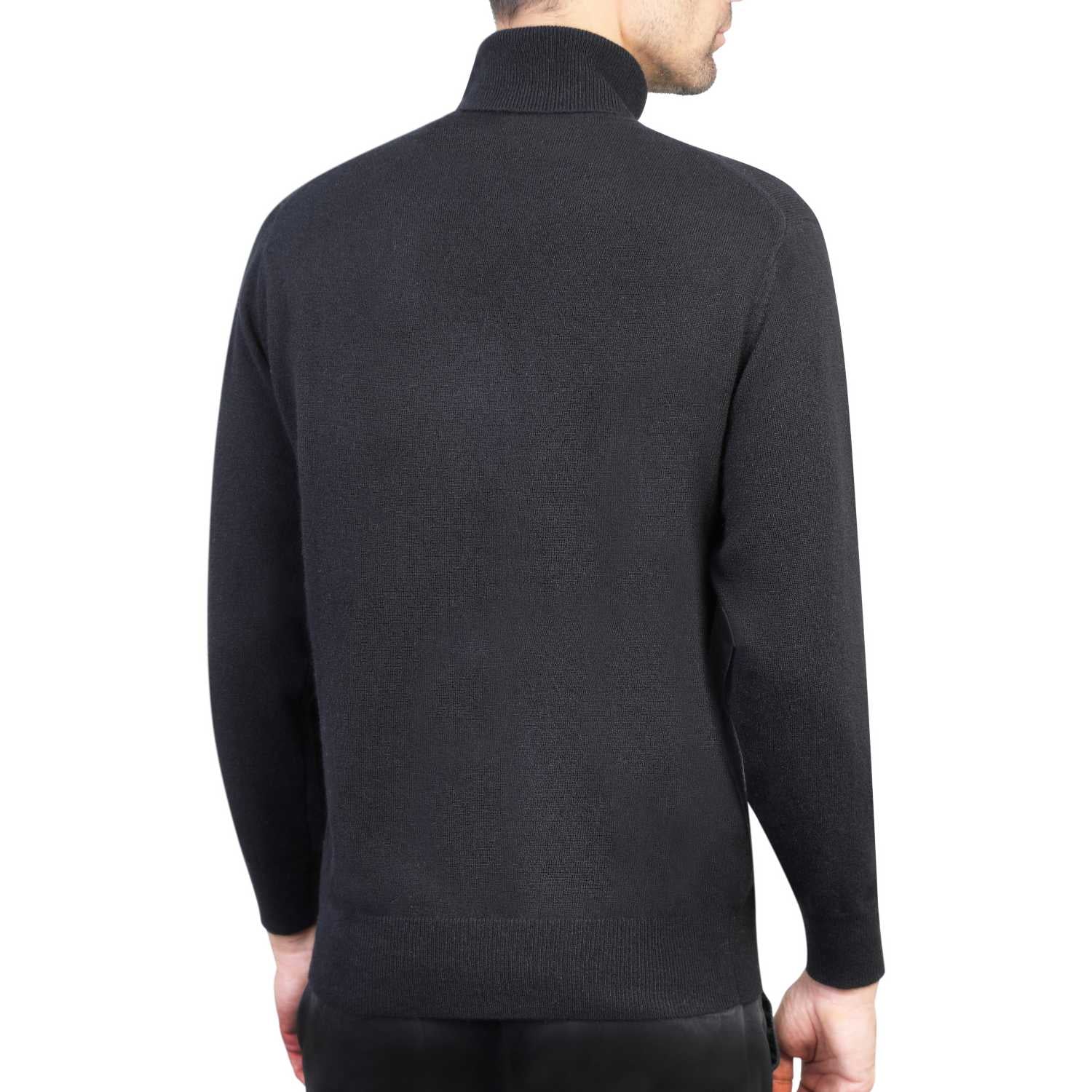 mens black polar neck